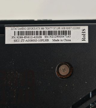 Tarjeta Gráfica GeForce RTX 3080 Trinity 10GB