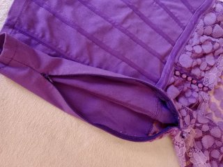 Blusa Lucy París Morada Encaje Talla M