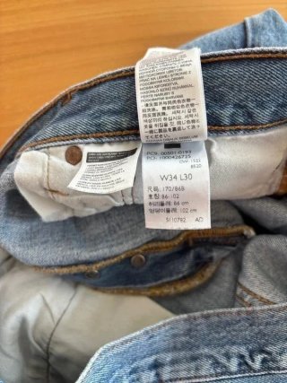 Levi's 501 Vintage W34 L30 Lavaggio Chiaro
