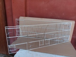 2 Frentes de jaulas, blanco