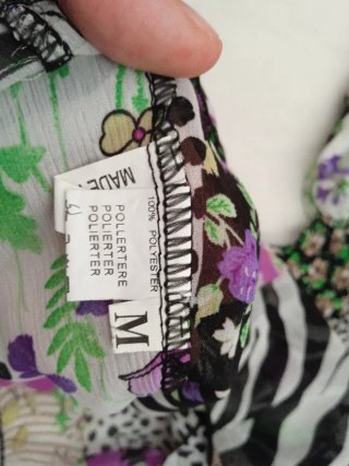 Vestito estivo donna patchwork multicolore floreal
