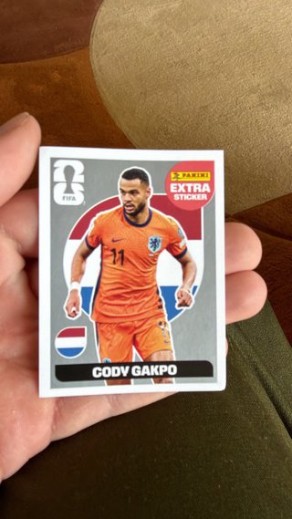 Cromo Cody Gakpo Panini Mundial 2026