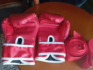 Guantoni Boxe Rossi Tigre con fasce