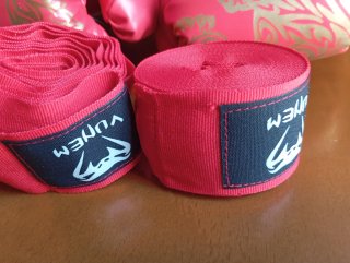 Guantoni Boxe Rossi Tigre con fasce