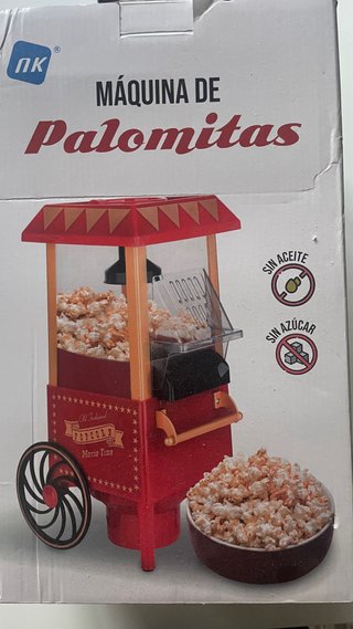 Máquina de Palomitas Roja Estilo Vintage Usado una