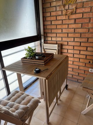 Conjunto Terraza Mesa y 4 Sillas Plegables