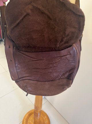Bolso piel marrón IKKS