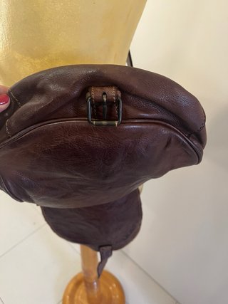 Bolso piel marrón IKKS