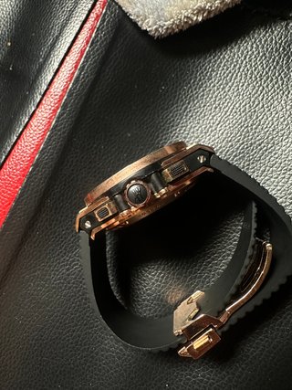 Reloj Hublot Diamantes Dorado Negro