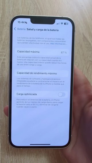 iPhone 14 128GB Blanco 87% Batería
