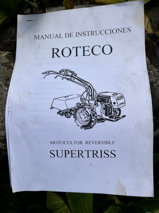 Motocultor ROTECO Supertriss, 2005 (pocas horas)