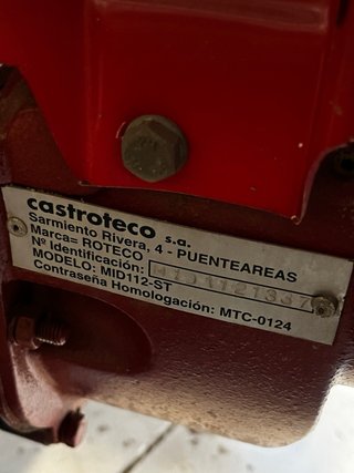 Motocultor ROTECO Supertriss, 2005 (pocas horas)