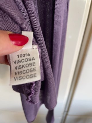 Blusa morbida donna over viola tg M