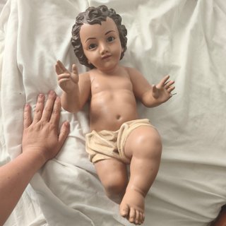 Bambino Gesù in Ceramica Vintage Anni '60