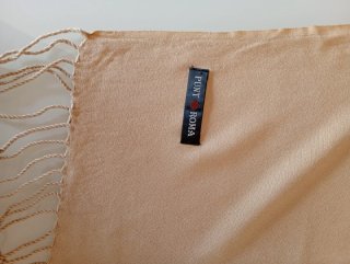 Pashmina beige punto Roma