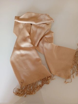 Pashmina beige punto Roma