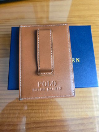 Cartera Tarjetero Polo Ralph Lauren Marrón