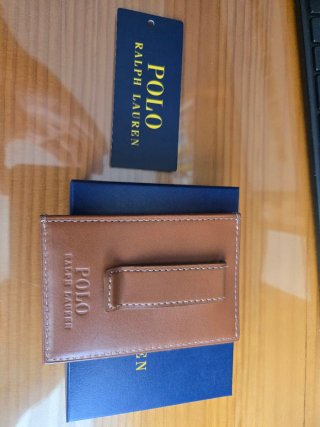 Cartera Tarjetero Polo Ralph Lauren Marrón