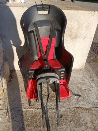 Silla bici bebé niño niña Polisport hasta 22kg