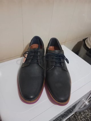 Zapatos de vestir hombre verde azulados.