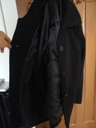 Chaquetón negro mujer