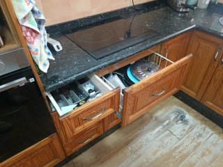 Muebles de cocina madera y metal