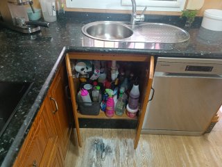 Muebles de cocina madera y metal