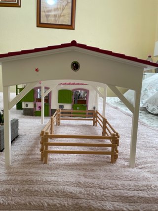 Granja de caballos de juguete