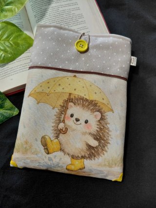 Funda para libro erizo con paraguas