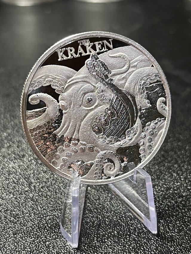 Moneda Plata Kraken 2026 1 onza