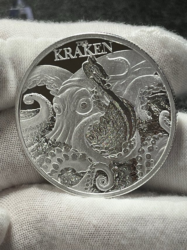 Moneda Plata Kraken 2026 1 onza