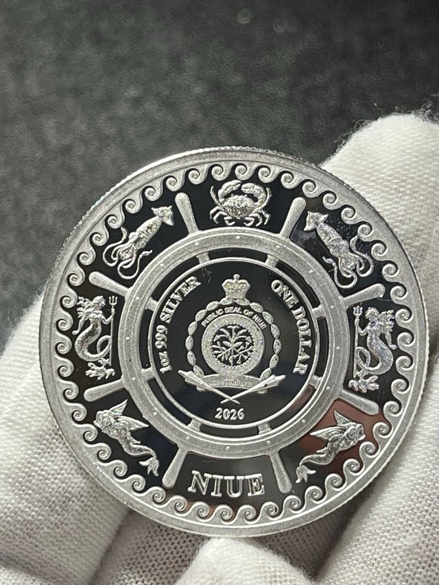 Moneda Plata Kraken 2026 1 onza