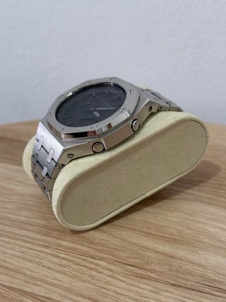 Casio G-Shock Modificado Cinza Aço Inox