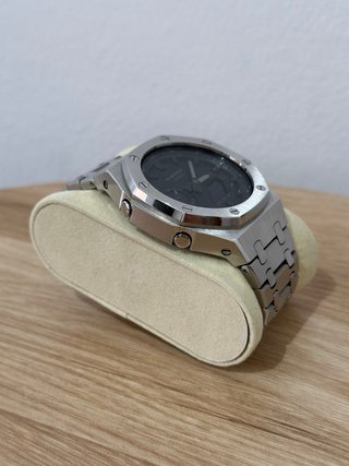 Casio G-Shock Modificado Cinza Aço Inox