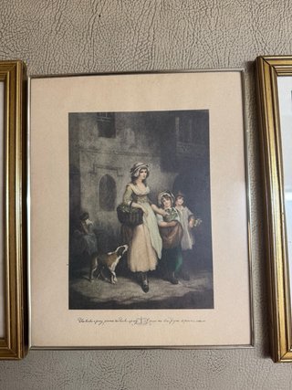 Conjunto de 3 quadros antigos