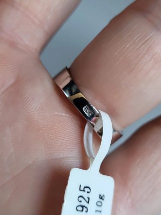 Anillo Plata Ley 925 Rodiada Circonitas Talla 15