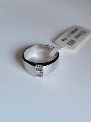 Anillo Plata Ley 925 Rodiada Circonitas Talla 15