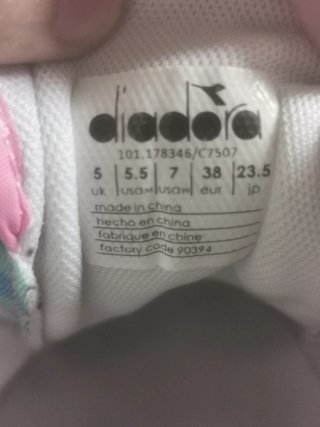 Scarpe Diadora donna bianche rosa tg 38