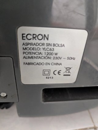 Aspiradora sin bolsa Ecron 1200W