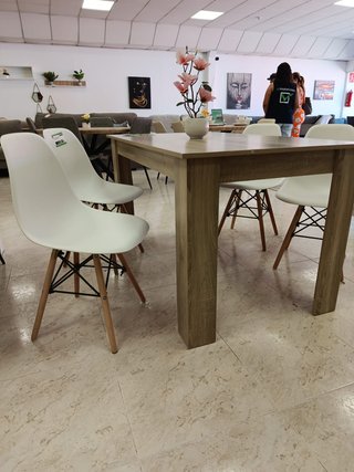 4 Sillas Nórdicas Comedor Madera