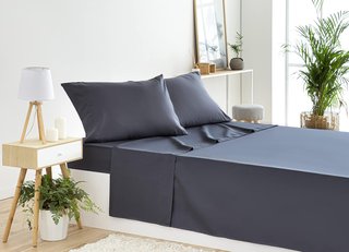 Set lenzuola microfibra regolabile grigio Todocama