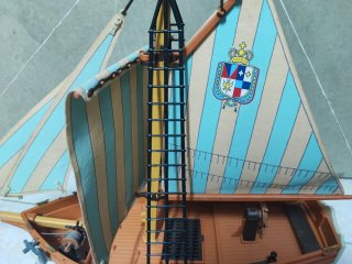 Barco Goleta Años 90 Playmobil con Figuras