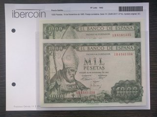 1000 Pesetas 1965 San Isidro SC