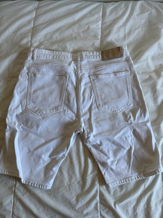 Vaqueros cortos Pull&Bear blancos rotos