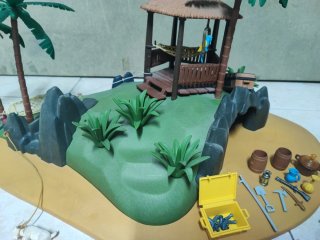 Playmobil Isla Pirata con Accesorios