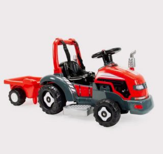Tractor infantil con remolque