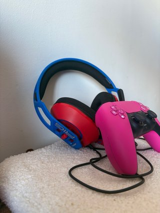 Mando PS5 Rosa y Negro