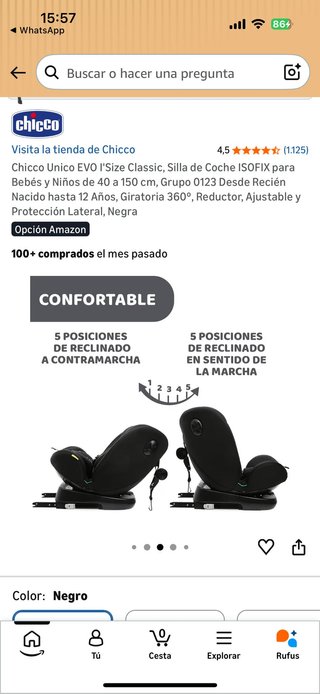 Silla de coche Chicco Unico EVO I'Size