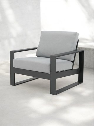 Juego 2 sillones exterior aluminio