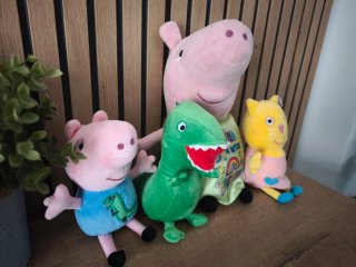 Lote Peluches Peppa Pig, George, Candy Cat y Dino